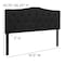 Flash Furniture Cambridge Headboard, Queen, Black Fabric HG-HB1708-Q-BK-GG - alternate 9